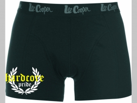 Hardcore venček čierne trenírky BOXER s tlačeným logom, top kvalita 95%bavlna 5%elastan